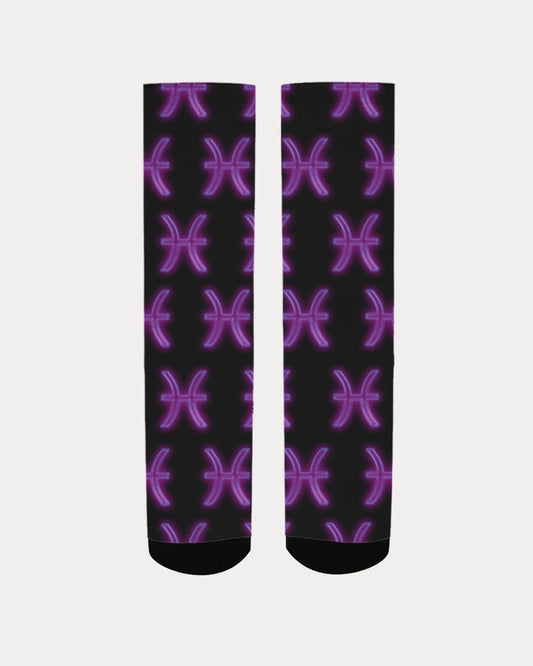 Purple Pisces  Men's Socks