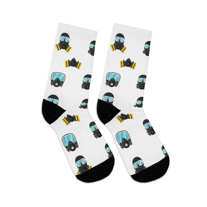 MaskOn WHT Adult Unisex DTG Socks