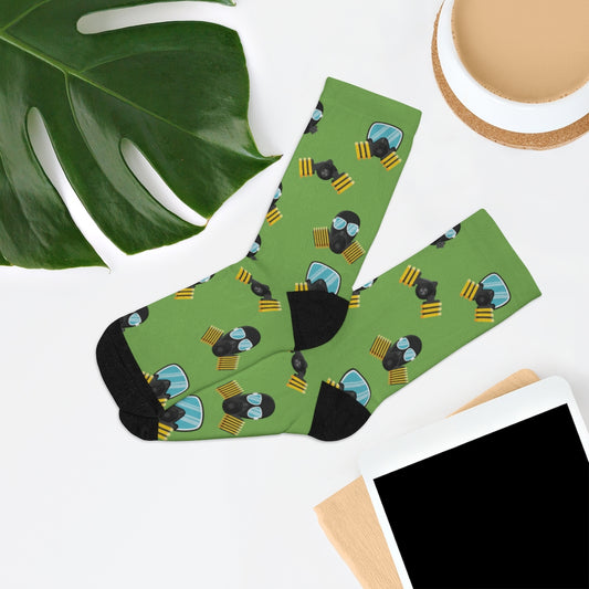 MaskOn GRN Adult Unisex DTG Socks