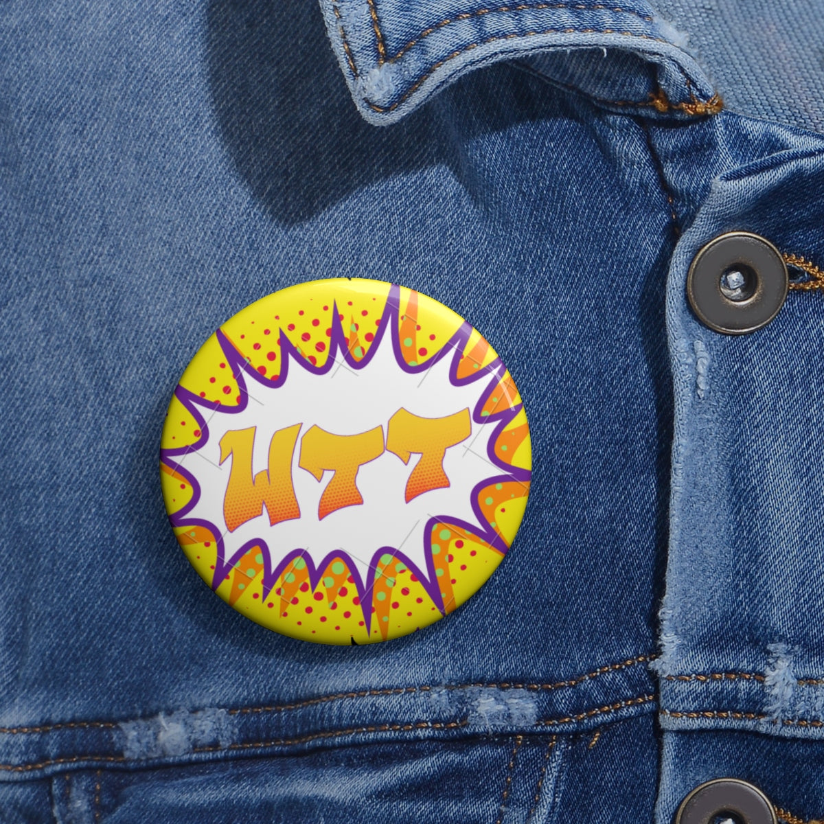 WTT "Pow" Logo2 Pin Buttons