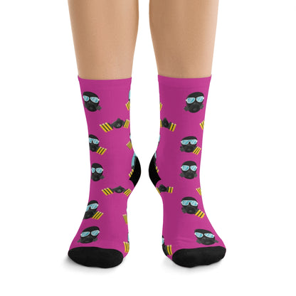 MaskOn PNK Adult Unisex DTG Socks