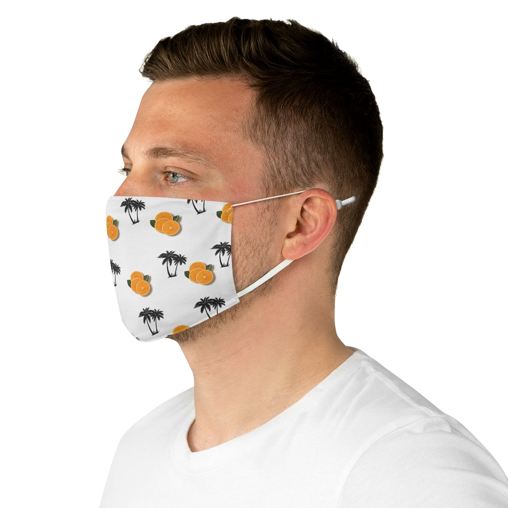 Florida Orange Fabric Face Mask
