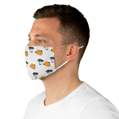 Florida Orange Fabric Face Mask