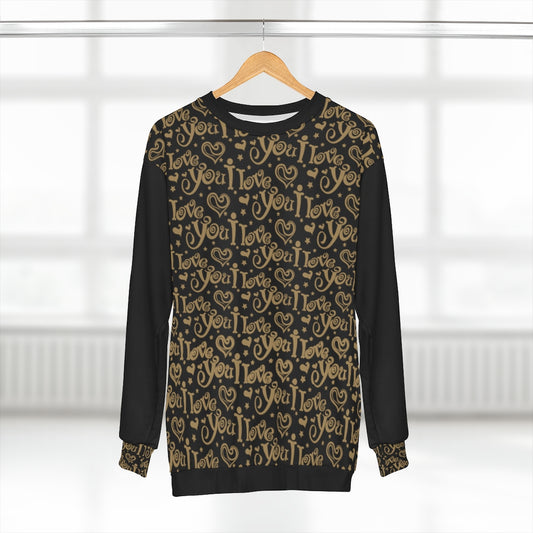 ILY Black and Gold Unisex Sweatshirt