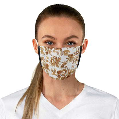 Neutral Bloom Fabric Face Mask