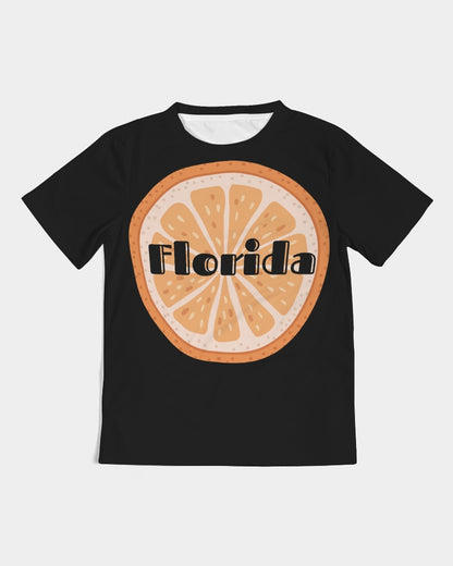 Orange Slice Fla Blk Kids Tee