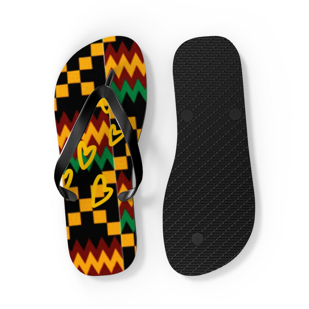 Kente Flip Flops