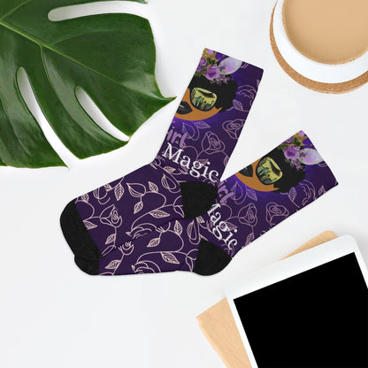 Black Girl Magic Adult DTG Socks