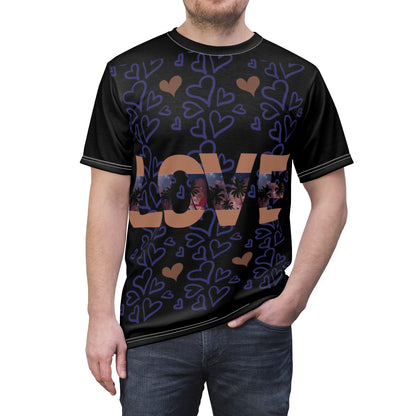 Love Unisex AOP Cut & Sew Tee