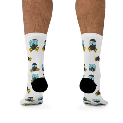 MaskOn WHT Adult Unisex DTG Socks
