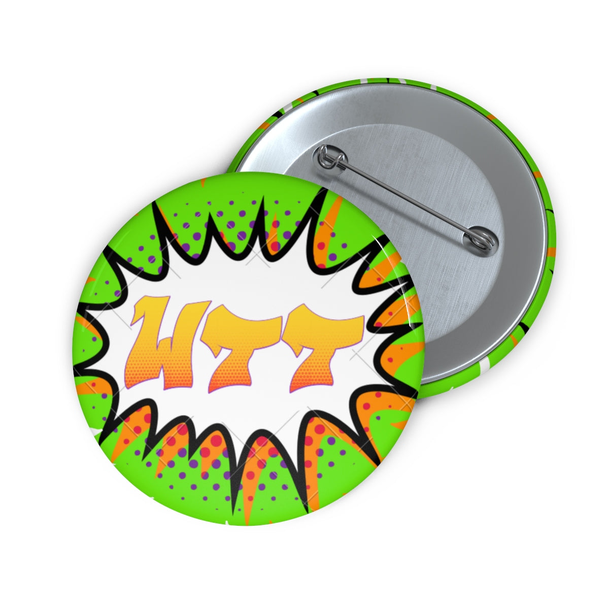 WTT "Pow" Logo3 Pin Buttons