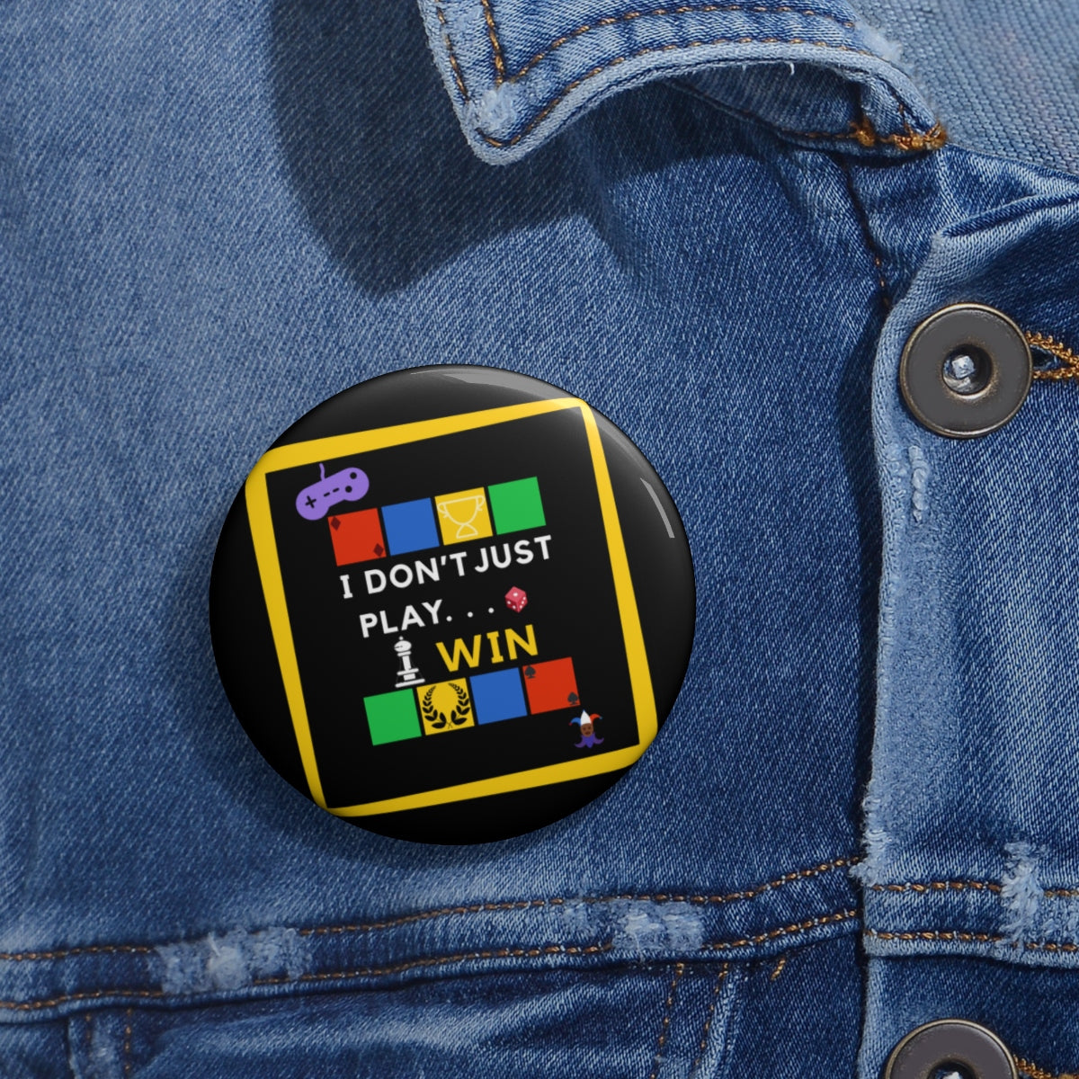 I Win Pin Buttons
