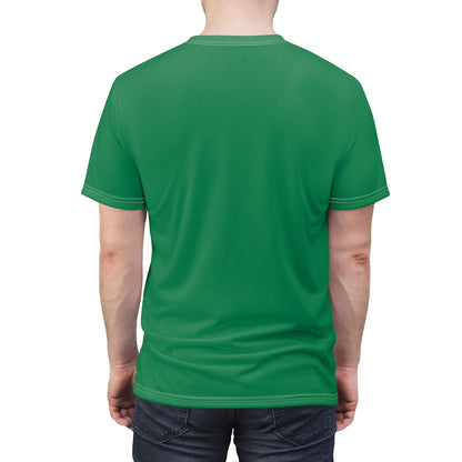 Green Shamrock Unisex AOP Cut & Sew Tee