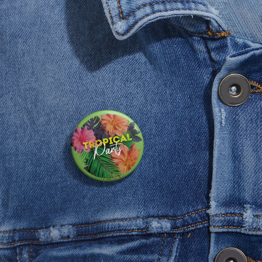 Tropical Party Pin Buttons