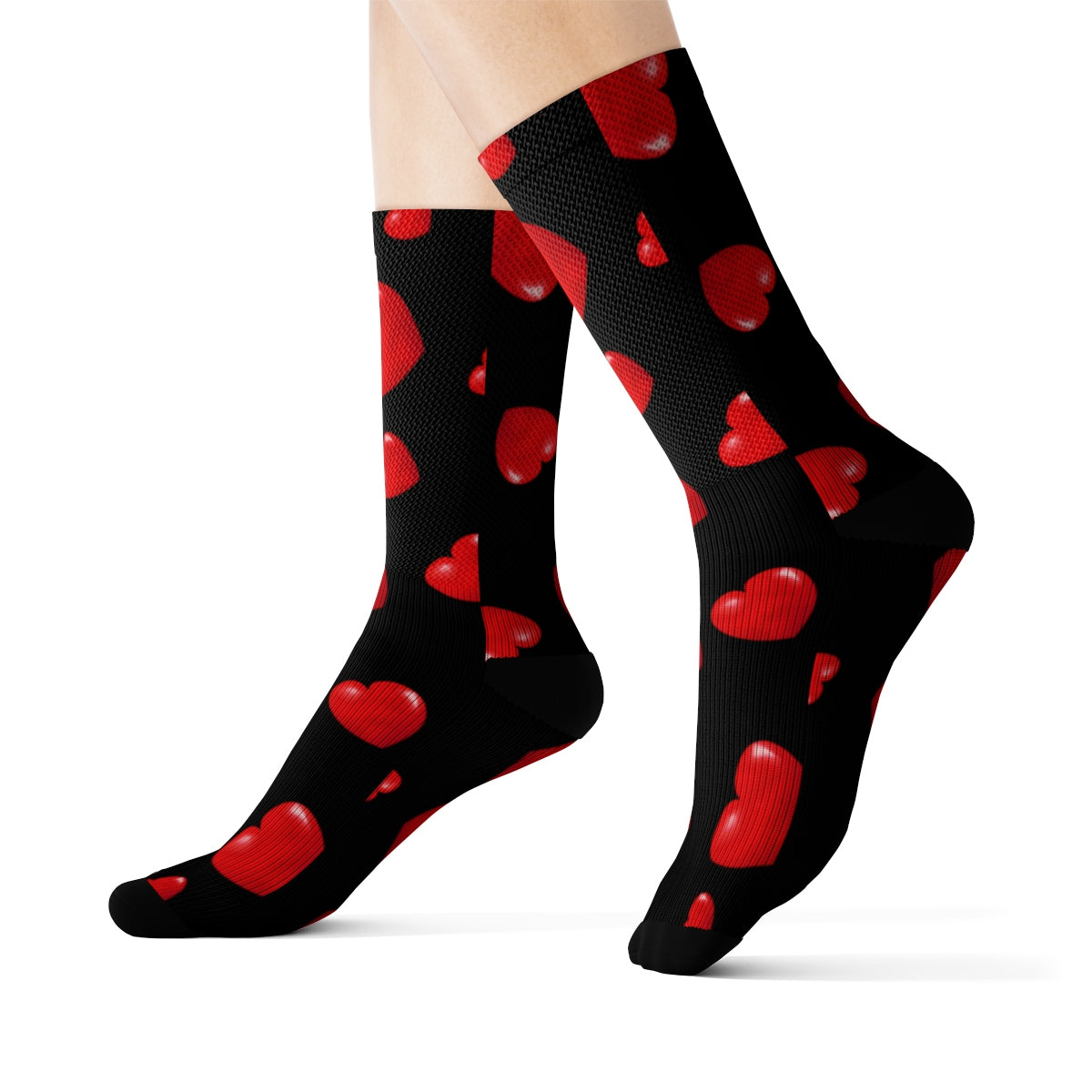 Black Heart Socks