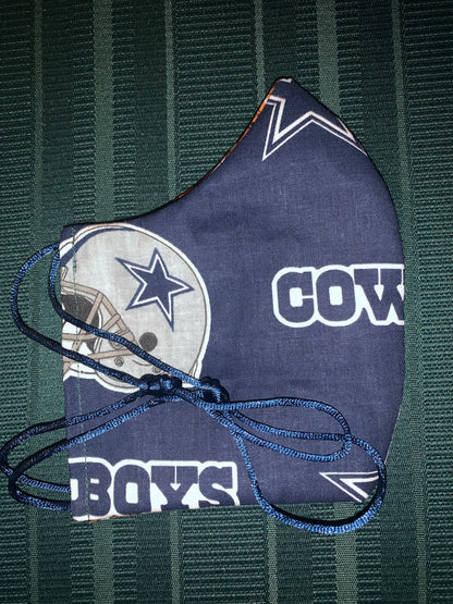 Dallas Cowboys 2 Layer Cotton Facemask