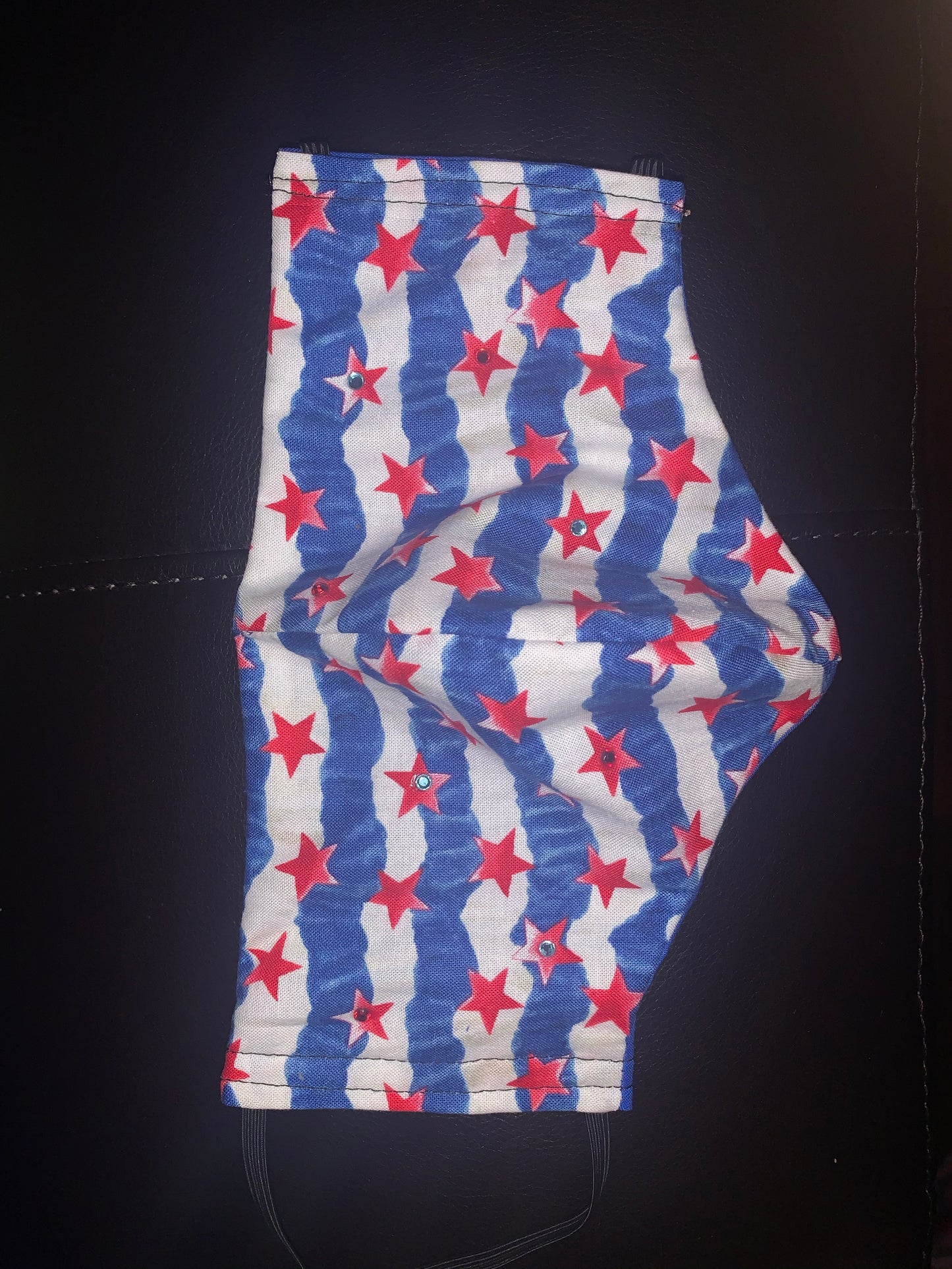 Stars and Stripes Bedazzled Cotton 2 Layer Facemask
