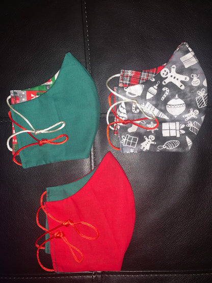 Christmas 🎄 Bundle Assorted 2 Layer Cotton Facemask