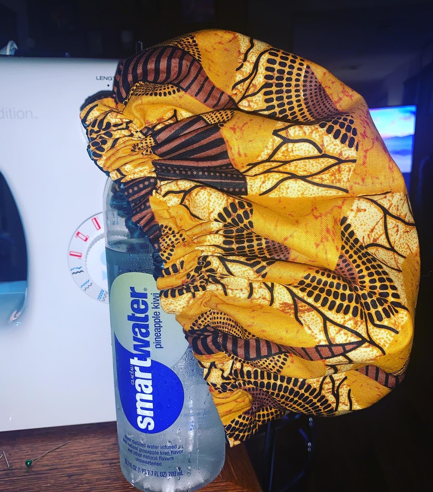 African Print Satin-Lined Kid’s Bonnet
