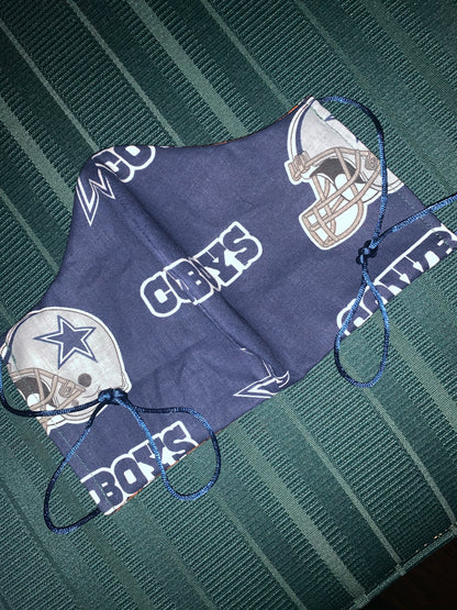 Dallas Cowboys 2 Layer Cotton Facemask