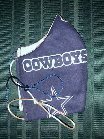 Dallas Cowboys 2 Layer Cotton Facemask