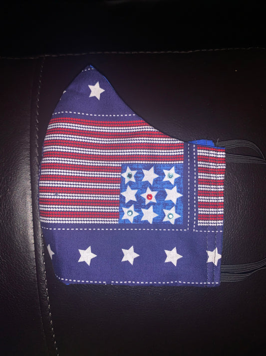 Stitch Flag Cotton 2 Layer Facemask
